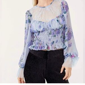 NWT Free People Daphne Blouse